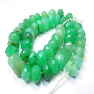 LKBEADS Chrysoprase Natural Gemstone 8-9 Mm Faceted Beads Rondelle Beads 8 Inch Long Strand rondelle Beads,Beads,rondelle, Faceted Beads, rondelle Bead, Code-HIGH-44201