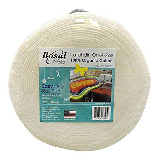 Bosal Katahdin On-A-Roll 100% Organic Cotton Batting-2.25inX50yd