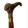 Wooden Walking Brass Lion Handle Stick Cane Beautiful Gift view 1