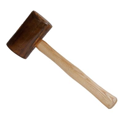 2-1/2" Natural Rawhide Mallet Jewelry Making Repair Metal Forming Hammer