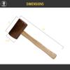 2-1/2" Natural Rawhide Mallet Jewelry Making Repair Metal Forming Hammer view 3