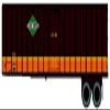 Walthers SceneMaster 2601 Flexi-Van 40' Trailer 2-Pack - Illinois Central (Diamond Logo, US Mail, Side Doors) view 1