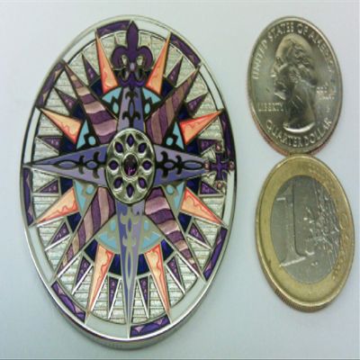 2010 Compass Rose Geocoin Terceira Edition