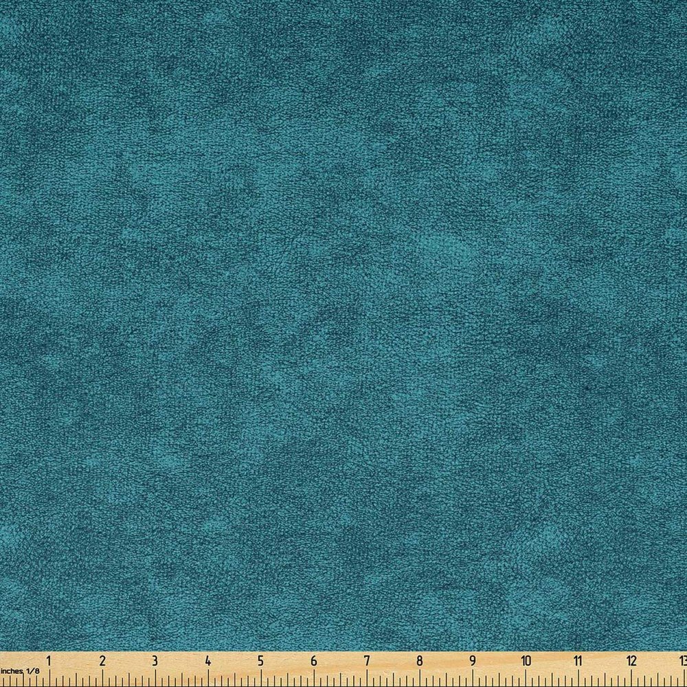 Ambesonne Faux Suede Fabric by The Yard Digitally Printed Grunge Texture, Durable and Washable Fabric for DIY Projects Indoor Outdoor Upholstery Home Textile, 5 Yard, Seafoam