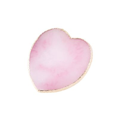 ccHuDE 1 Pcs Resin Nail Art Palette Polish Holder Drawing Color Palette Nail Art Painting Gel Palette Manicure Display Tool Pink Heart