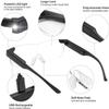SKYWAY 160% Magnifying Glasses with LED Light, Rechargeable Lighted Magnifier Eyeglasses for Reading Small Prints Labels, Close Work, Needlepoint Sewing Crafts Hobbies Hands Free 2-Pack 1.6X view 4