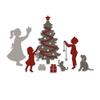 Christmas Tree Kids Girls and Boys Dogs Star Dies for Card Making Christmas New Gift Box Metal Cutting Dies for Paper Crafting Scrapbooking Embossing Stencils Handmade Crafts Photo Album Decorations view 1