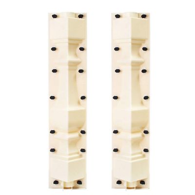 Roman Cement Railing Moulds, 2PCS 70CM Front Rear Moulds Balustrades Mold DIY Column Balcony Fence Balustrade Mold, Balustrades Mold for Concrete Plaster Cement Plastic Casting