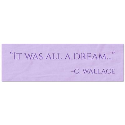 Stencil Stop It was All a Dream Stencil - Reusable for DIY Projects, Painting, Drawing, Crafts - 14 Mil Mylar Plastic (24 x 5 inches)
