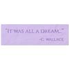 Stencil Stop It was All a Dream Stencil - Reusable for DIY Projects, Painting, Drawing, Crafts - 14 Mil Mylar Plastic (24 x 5 inches) view 1