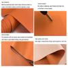 GERYUXA Leather fabricCovering,Textiles,Repair Bags,Leather,Decoration,Leather Leatherette Vinyl Fabric Faux Leather Upholstery Material-T28 Light Gray 1.66m view 3