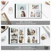 Spbapr Large Photo Album Self Adhesive 4x6 5x7 8x10 10x12 Pictures Magnetic Scrapbook Linen Cover DIY Album with A Metal Pen 13.2"x12.8"40pages view 4