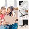 Spbapr Large Photo Album Self Adhesive 3x5 4x6 5x7 8x10 Pictures Magnetic Scrapbook Linen Cover DIY Album with A Metal Pen 11"x10.6"40pages view 3