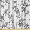 Ambesonne Asian Print Fabric by The Yard, Monochromatic Hand Drawn Exotic Inspired Tree Branches Pattern, Microfiber Fabric for Arts and Crafts Textiles & Decor, 10 Yards, Charcoal Grey and White view 1