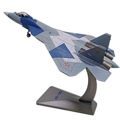 Lllunimon 1/72 Su57 Alloy Fighter Model Plane,Russian Su-57 Air Force Models Static Military Ornaments Collection