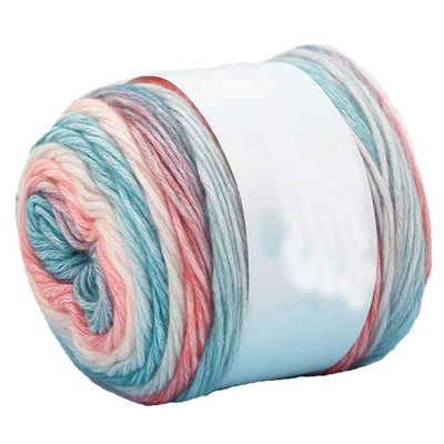 100g Multicolor Rainbow Yarn Fancy Cotton Yarn Hand Knitting Yarn Weaving Yarn Segment Soft Yarn Hat Shawl Line Material Color#11