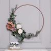 Christmas Wreaths, Christmas Hoops, Gold Metal Hoops, Metal Rings, Wreath Decor, Floral Hoop Round Metal Frame,Door Wreath Hoops,Large Hoops (Gold, 36 Inches) view 2