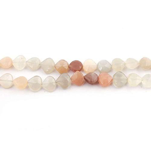 LKBEADS Big Halloween Sale 1 Strand Multi Moonstone Faceted Heart Center Drill Briolettes - Multi Moonstone Beads. 9mmx11mm-10mmx11mm 8 inches SB136 Code-HIGH-37199
