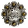 Western LeatherCraft Saddle Headstall Belt Conchos Berry Conchos screwback Pack of 5 PCS-Antique Gold, 1-1/4" view 1