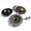 Western LeatherCraft Saddle Headstall Belt Conchos Berry Conchos screwback Pack of 5 PCS-Antique Gold, 1-1/4" view 2