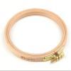 Nurge Premium Quality Beech Wood Embroidery Hoop, Cross Stitch Hoop with Gold Plated Adjustable Brass Screw for DIY Projects Ideal for Crafters,Beginners & Professionals - 5.12" Diameter & 0.31" Thick view 1
