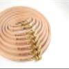 Nurge Premium Quality Beech Wood Embroidery Hoop, Cross Stitch Hoop with Gold Plated Adjustable Brass Screw for DIY Projects Ideal for Crafters,Beginners & Professionals - 5.12" Diameter & 0.31" Thick view 2