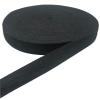 50 Yards Herringbone Tape, Cotton Twill Ribbon for Sewing, Natural Webbing Bias Binding Tape for DIY Craft (Black, 1in) view 1