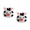 LUOZZY 2Pcs Cow Hair Pin Lovely Cow Applique Hair Clip Felt DIY Hair Accessories Supplies view 1