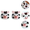 LUOZZY 2Pcs Cow Hair Pin Lovely Cow Applique Hair Clip Felt DIY Hair Accessories Supplies view 4