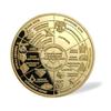 Masonic Challenge Coin Gold Plated for Freemason Coin 3D Design with Case view 3
