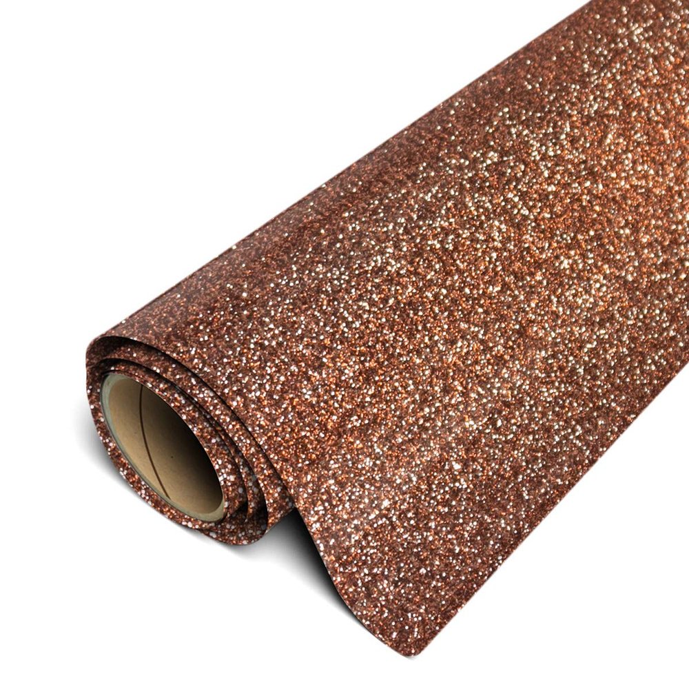 Siser Glitter HTV 20" x 5yd Roll - Iron on Heat Transfer Vinyl (Brown)