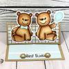 Bear Best Friends Animal Stamps for Card-Making and Scrapbooking by The Stamps of Life - BestBudBears2Stamp view 4