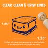 Cute Kawaii S'Mores Marshmallow Rubber Stamp for Stamping Crafting Planners - 1-1/4 Inch Large view 2