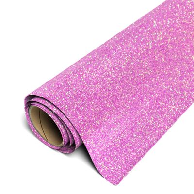 Siser Glitter HTV 20" x 10ft Roll - Iron on Heat Transfer Vinyl (Translucent Pink)