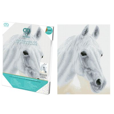 DIAMOND DOTZ Arabian Beauty Horse Diamond Painting Kits for Adults - Diamond Art Kits a Relaxing Creative Craft Kit with Dotz Gems 12.2"x16.1"