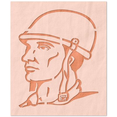 Stencil Stop Military Man Stencil - Reusable for DIY Projects, Painting, Drawing, Crafts - 14 Mil Mylar Plastic (19.5 x 24 inches)
