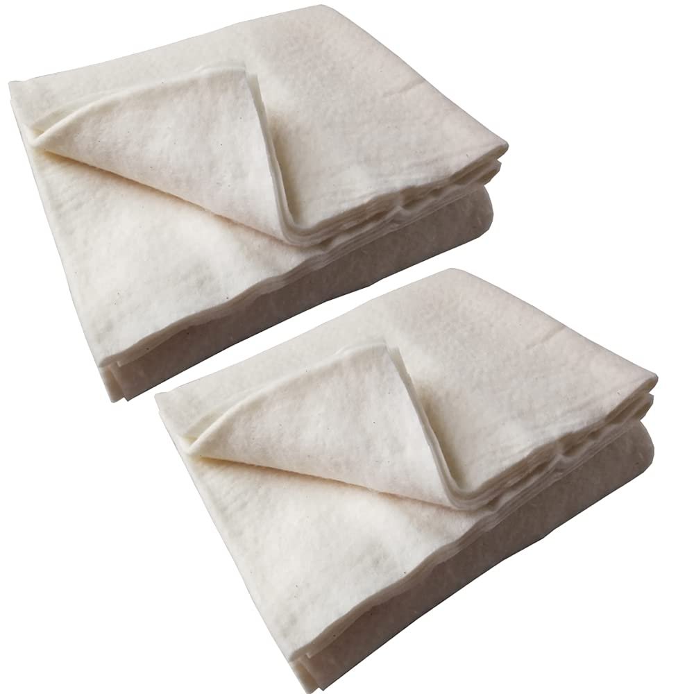 Craft Quilt Batting for Quilting,2PCS 36"X45" Natural Cotton Quilting Batting Fabric for Sewing