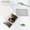 Golden State Art, Pack of 100, 5x7 Photo Folders, Cardboard Picture Frame, Paper Frame Cards, Greetings/Invitation Special Events: Graduation, Christmas, Wedding (Grey) view 2