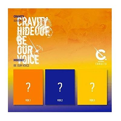 Cravity Season3. Hideout: Be Our Voice Version.2 CD+1p Poster+132p PhotoBook+1p Sticker+1p Polaroid+Message PhotoCard SET+Tracking Kpop Sealed