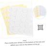 EXCEART 100pcs Candle Wick Stickers for Candle Making Double-Sided Foam Adhesive Tabs Yellow White Easy Installation Versatile Application view 3