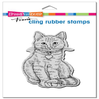 Cling Rubber Stamp SIT Kitty