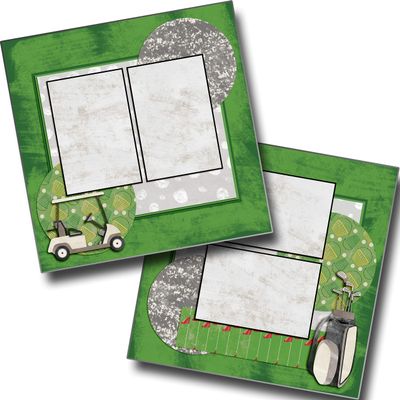 Golf Game - Premade Scrapbook Pages - EZ Layout 5142