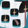Endea Graduation Mixed Double Color Tassel with Gold Date Drop (Red/Silver, 2022) view 3