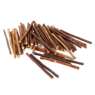 Cabilock Craft Wood Sticks 100pcs 10cm Long Logs 0.5-0.8cm Diameter DIY Decorations
