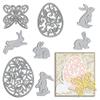 Metal Butterfly & Rabbit Embossing Stencil Cutting Dies - Easter Eggs & Decor for Card Making & Scrapbooking Paper Craft view 1