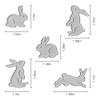 Metal Butterfly & Rabbit Embossing Stencil Cutting Dies - Easter Eggs & Decor for Card Making & Scrapbooking Paper Craft view 2