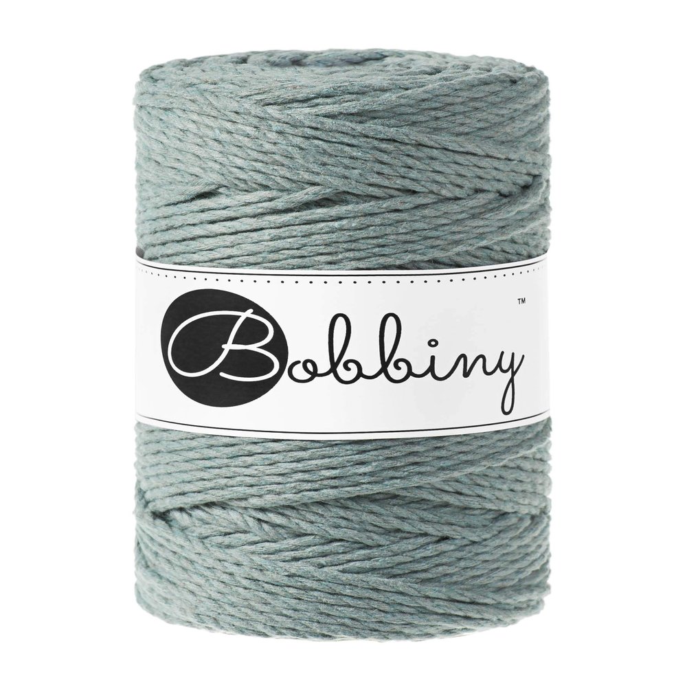 Bobbiny Regular 3mm 3 Ply Macrame Cord (Laurel) 108yds/330ft (100% Recycled Cotton)