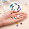Craftdady 30Pcs Millefiori Lampwork Glass Heart Beads Handmade Colorful Flower Pattern Spacer Loose Beads 12x12mm for Jewelry Craft Making view 2