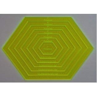 Nesting Hexagons for Quilting and Crafts Set #1
