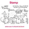 Mice Mouse Playing Drinking Cups Spoon Umberall Drinks Dies and Stamp Sets for Card Making Be Merry Lets Make Merriment Words Dies for Paper Crafting DIY Scrapbooking Embossing Stencils view 2